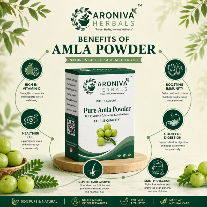 Pure Amla Powder (Indian Gooseberry) – Natural Vitamin C & Immunity Booster thumbnail 5