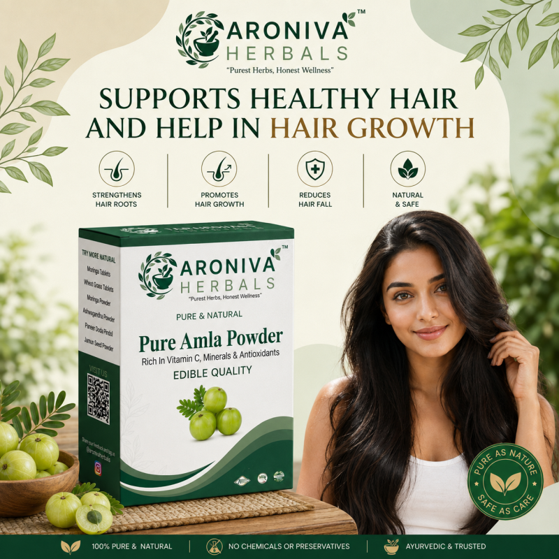 Pure Amla Powder (Indian Gooseberry) – Natural Vitamin C & Immunity Booster thumbnail 3
