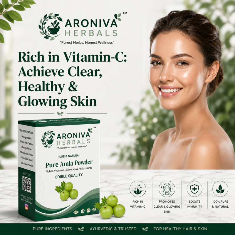 Pure Amla Powder (Indian Gooseberry) – Natural Vitamin C & Immunity Booster thumbnail 4