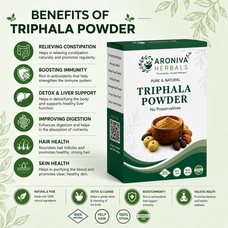 Triphala Powder - Natural Colon Cleanse & Immunity thumbnail 4