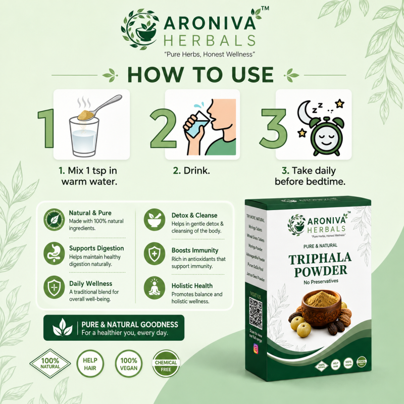Triphala Powder - Natural Colon Cleanse & Immunity thumbnail 2