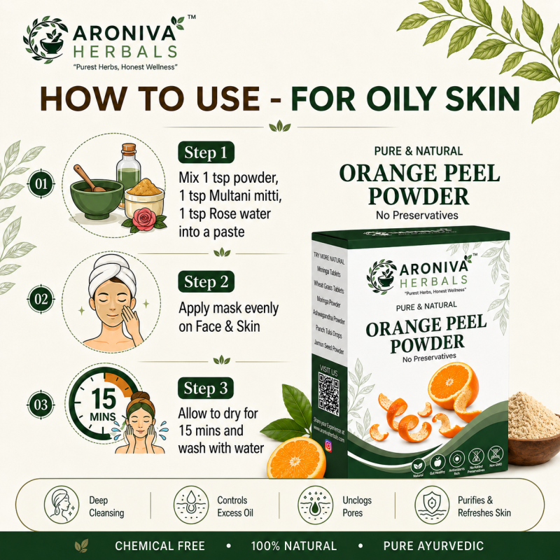 Brightening Orange Peel Powder for Natural Glow thumbnail 4